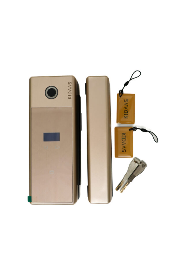 Kidaas Smart Glass Lock Tuya Golden (3Y Warranty) - Image 3