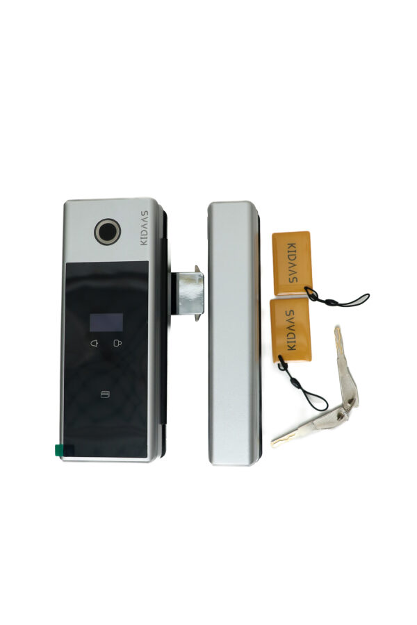 Kidaas Smart Glass Lock Tuya Silver (3Y Warranty) - Image 4