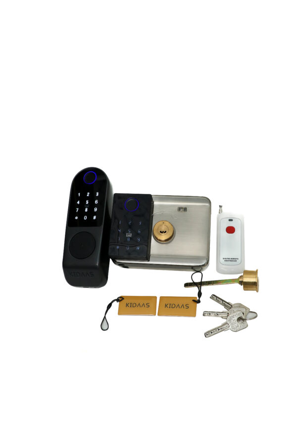 Kidaas Smart Electric Gate Lock Dual Fingerprint (3 Years Warranty) - Image 2